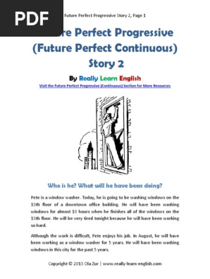 Future Perfect Progressive Story 2 Question Linguistic Typology
