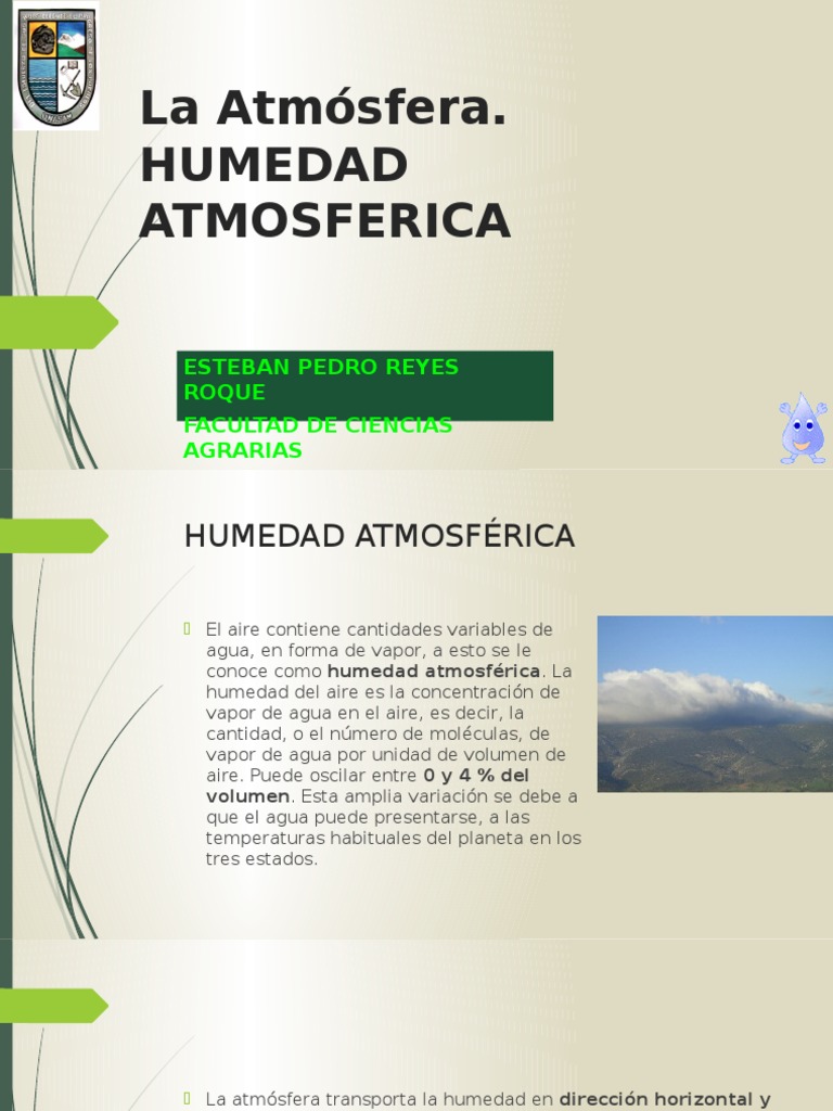 Tipos de Humedad Atmosférica | PDF | Humedad | Evaporación