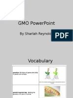 Gmo Powerpoint: by Sharlah Reynolds