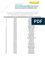 2º Listado de Pago Prestaciones Sociales 2017