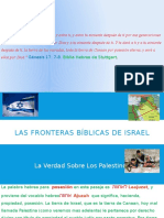 Las Fronteras Bíblicas de Israel Y La Verdad Sobre Los Palestinos