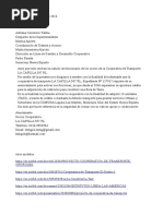 Modelo Carta Solicitud de Taxis Por Cooperativa