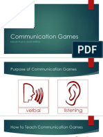 Esl Facilitation - Communication Games