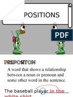 Prepositions Prepositional Phrases