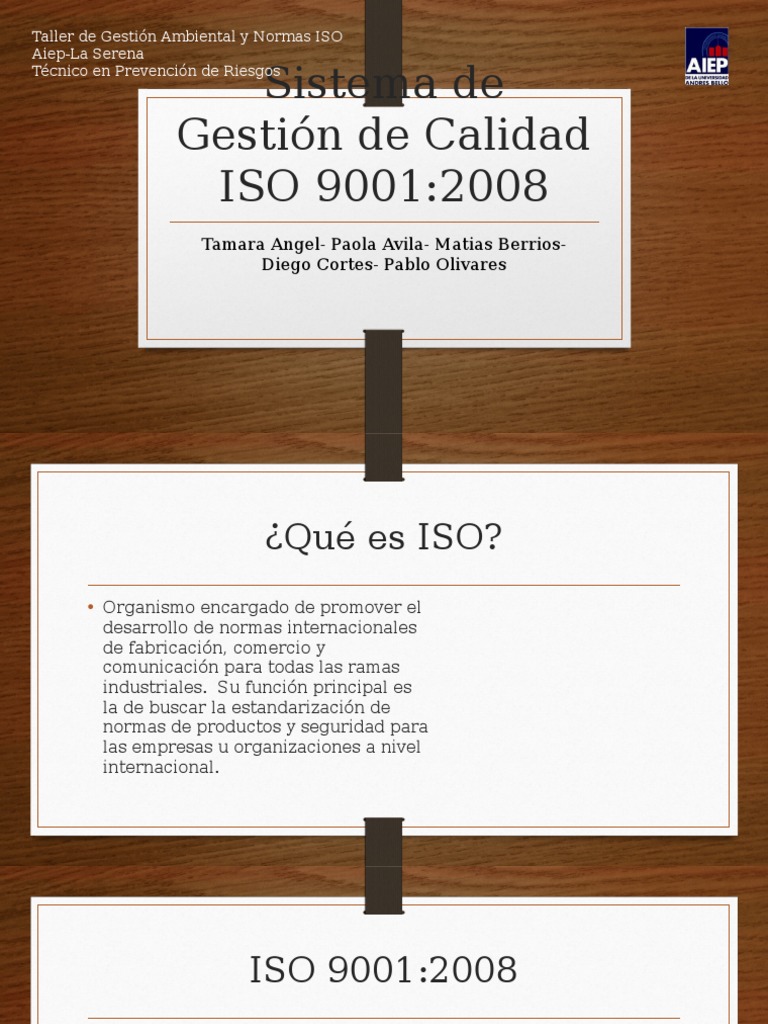 Sistema de Gestión de Calidad ISO 9001 | PDF | Organización ...
