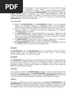 CARTA RESPONSIVA Renta de Vehiculo