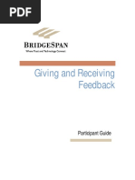 Giving and Receiving Feedback Participant Guide