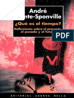 Andre Comte-Sponville - Qué Es El Tiempo Reflexiones Sobre El Presente, El Pasado y El Futuro