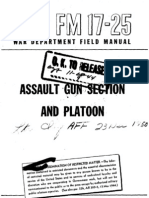 FM 17-25 Assault Gun Section and Platoon (World War II)