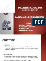 Seminario - Balances de Materia Con Reaccion Quimica