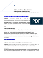 Plano de Aula Celula e Genoma Introducao Ao Estudo Das Celulas