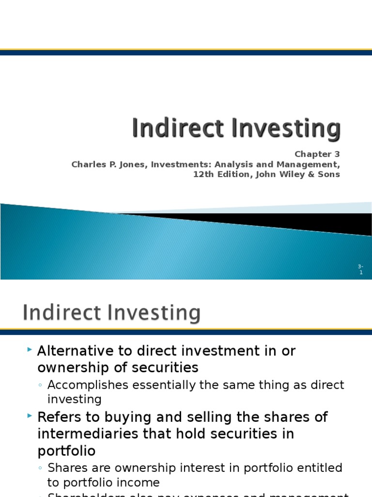 Investment Charles P Jones Chapter 3 PDF Mutual Funds Closed