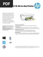 HP Deskjet 2130 All-In-One Printer: Datasheet