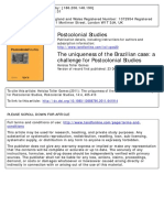 Brasil e o Desafio Aos Estudos Poscoloniais PDF