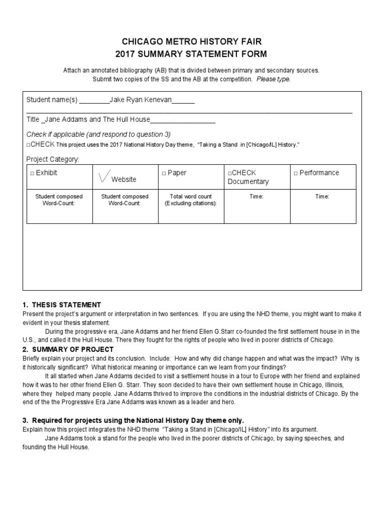 Copyofclass 2017 Summarystatementform | PDF | Foreign Language Studies