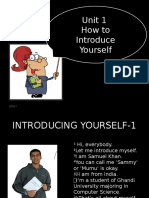 Unit 1 How To Introduce Yourself