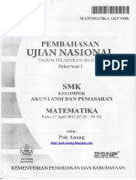 Pembahasan Soal UN Matematika SMK AKP 2013 Paket 1.pdf