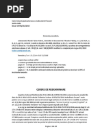 Cerere de Reexaminare Incheiere Falsificata de Respingerea Cererii de Acordarea Ajutorului Public Judiciar