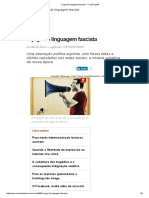 O Jogo de Linguagem Fascista — CartaCapital