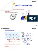 Class Notes - Measurement