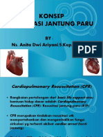 Konsep Resusitasi Jantung Paru: BY: Ns. Anita Dwi Ariyani, S.Kep,.M.Kep