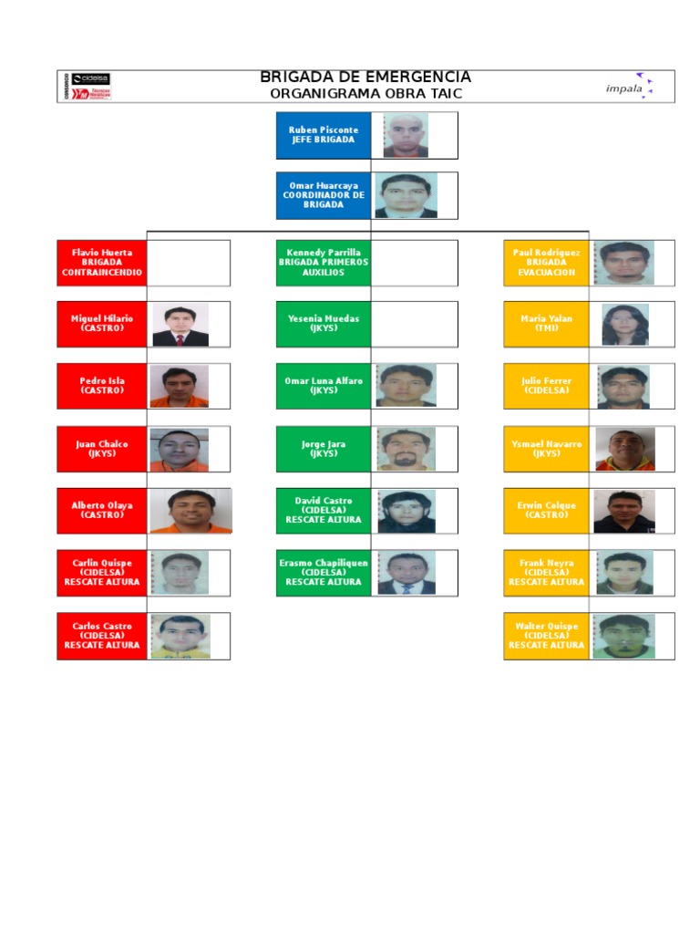 Organigrama Brigada TAIC