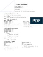 Python Programs: Sum of Numbers