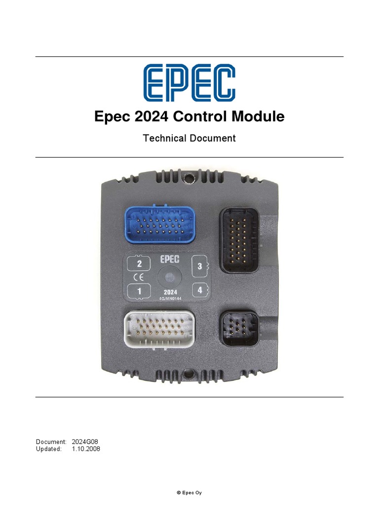 Epec 2024 Control Module PDF Computer Engineering
