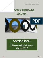 Novedades Sección Local Marzo 2017
