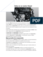 Principales Fallas en Un Motor Diesel