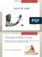 Rule of Law: Submitted By: Nidhi Sheth ROLL No: 56