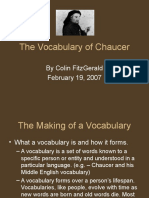 Chaucer s Vocab