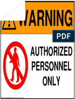 Authorized Personnel Only PDF