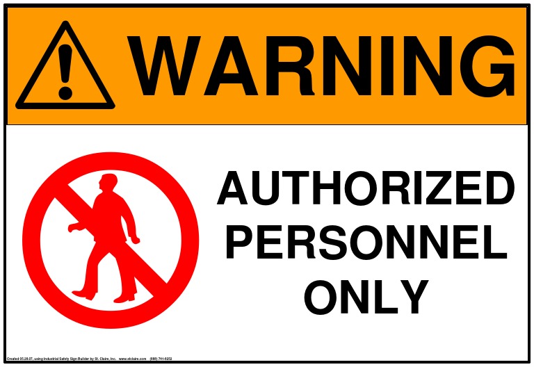 Authorized Personnel Meaning