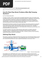 How Do Plant Pipe Strain Problems Affect My Pumping Systems