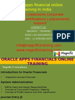 Oracle Apps Financial Online Training in India