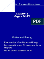 Matter, Energy and Ecosystems