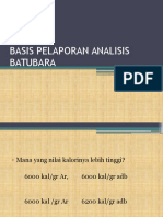 Basis Pelaporan Batubara