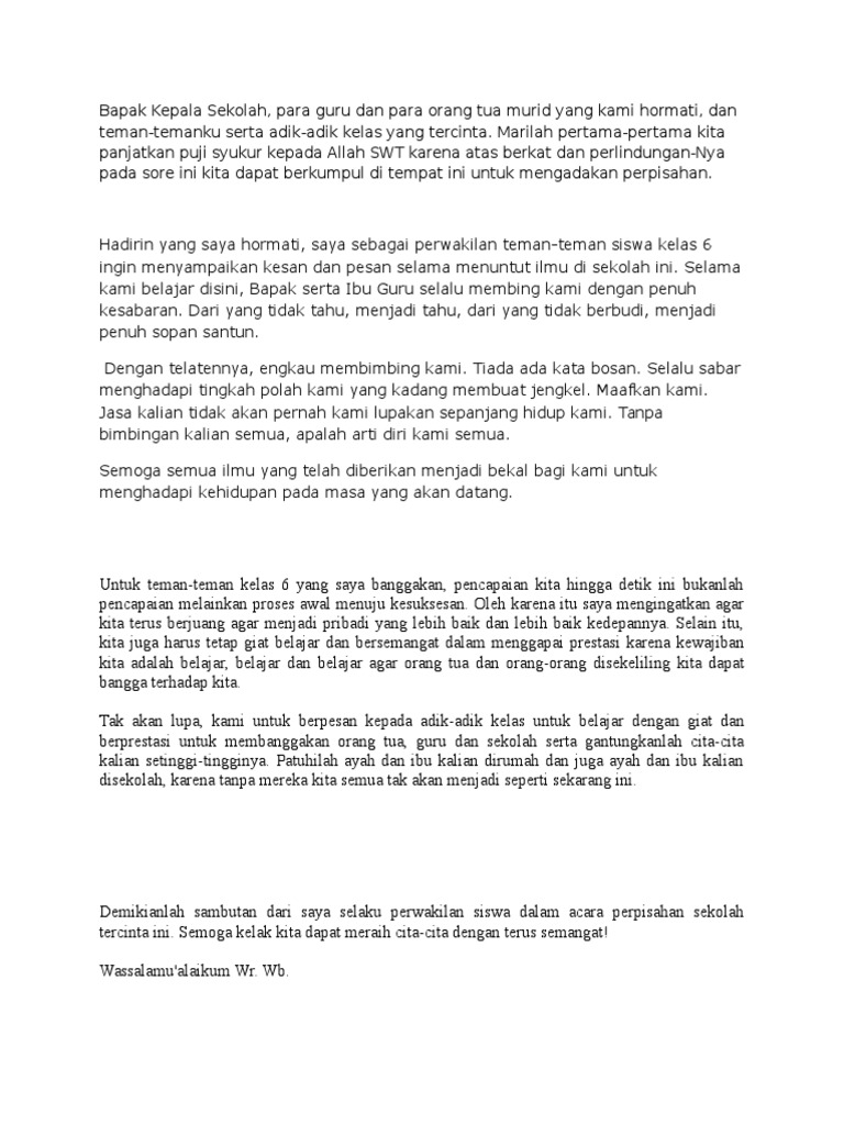 Pidato Perpisahan 2 Docx