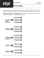 Comm Types Setup Menu: Acoustic Wave Series