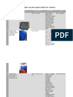 Tata Ruang Dalam (Jenis Penutup Lantai) : N o Elemen Foto Dimensi/Ukuran Deskripsi Harga