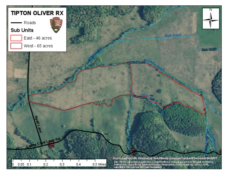 Cades Cove prescribed burn Data Geomatics