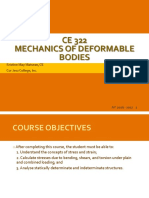 CE 322 Mechanics of Deformable Bodies: Kristine May Maturan, CE Cor Jesu College, Inc