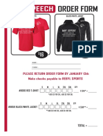 Shirt Order Form 2017