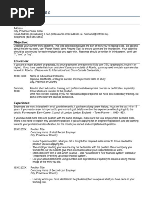 Sample Resume