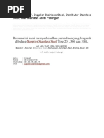 Download 081310107567 Supplier Stainless Steel Distributor Stainless Steel Jual Stainless Steel Potongan by supplier stainless SN341290465 doc pdf