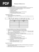 Worksheet 4. Reproduction