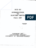 Introduction To Eletric Drives Fall 1997 - D.W.Novotny, T.A.Lipo - University of Wisconsin Madison PDF