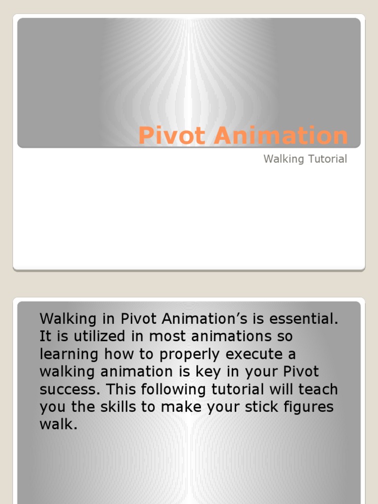 Pivot Animation: Walking Tutorial | PDF