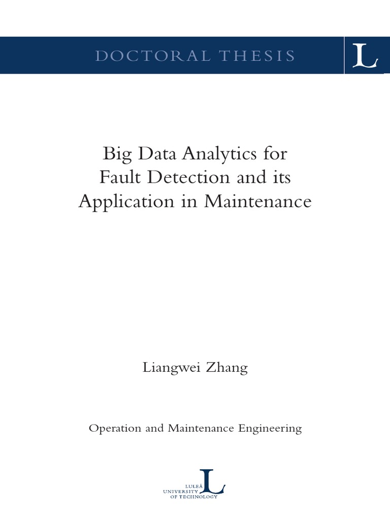 Big Data Analytics For Fault Detection and Its Application in ...